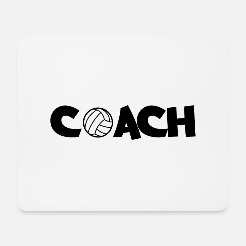 handball_coach - Tapis de souris (format paysage) - blanc