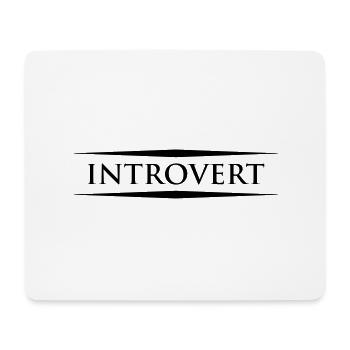 Introvert - Mouse Pad (horizontal) - white - Front