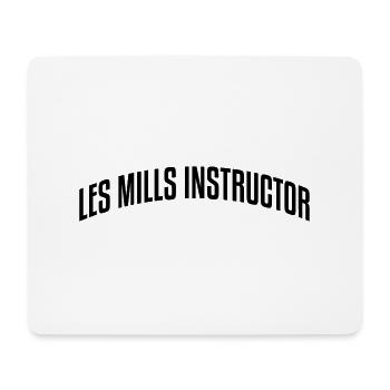 les mills instructor stylish arched text - Mouse Pad (horizontal) - white - Front