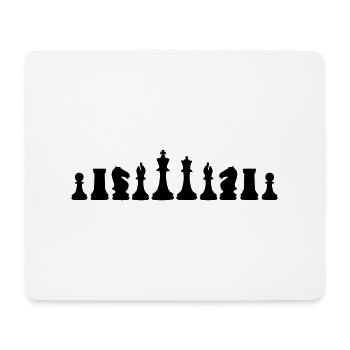 Chess, Échecs - Tapis de souris (format paysage) - blanc - Devant