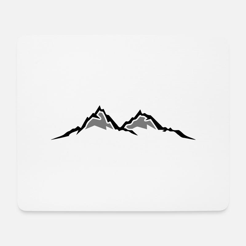 Natur - Berge - Mousepad (Querformat) - Weiß