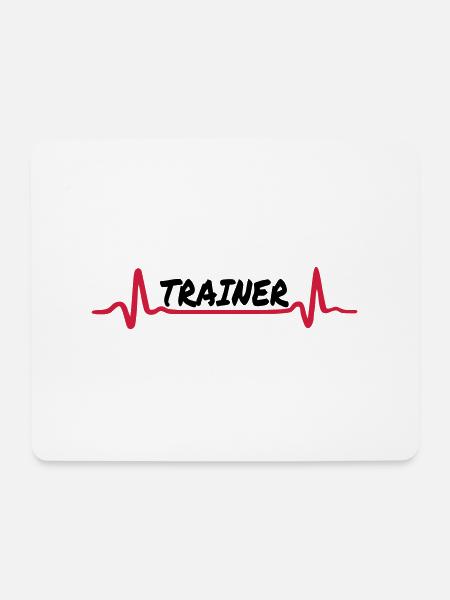 Fitness - Trainer - Mousepad (Querformat) - Weiß