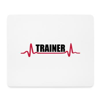 Fitness - Trainer - Mousepad (Querformat) - Weiß - Vorne