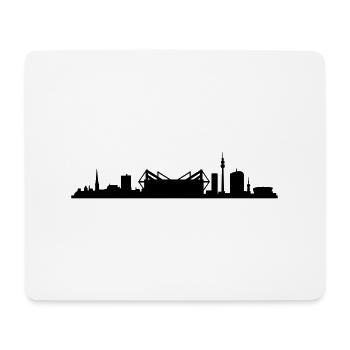 Skyline - Dortmund - Mousepad (Querformat) - Weiß - Vorne