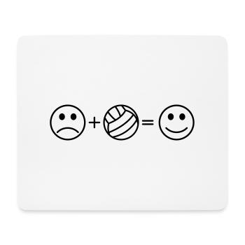 Volleyball is fun smile - Mouse Pad (horizontal) - white - Front