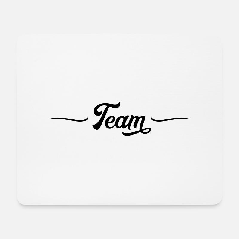 team strich - Mousepad (Querformat) - Weiß
