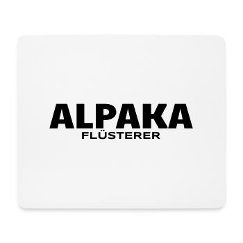alpaka flüsterer - Mousepad (Querformat) - Weiß - Vorne