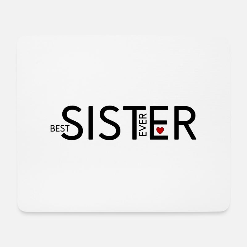 Schwester - Mousepad (Querformat) - Weiß