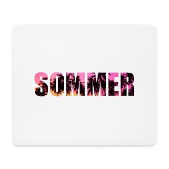 Cool Retro Design Summer Beach Palms Summer - Mouse Pad (horizontal) - white - Front