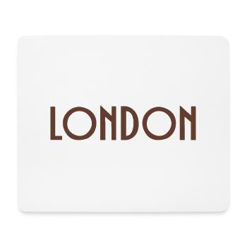 London - Mousepad (Querformat) - Weiß - Vorne