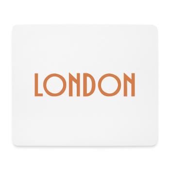 London - Mousepad (Querformat) - Weiß - Vorne
