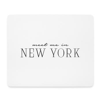Meet me in New York - Mousepad (Querformat) - Weiß - Vorne