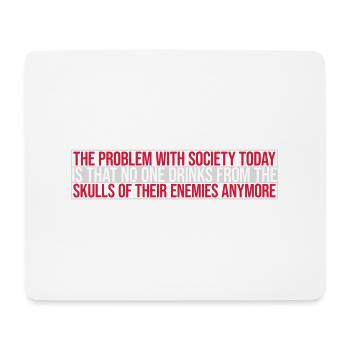 drinks from enemies skulls - Mouse Pad (horizontal) - white - Front