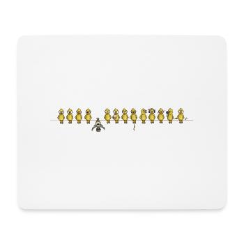 Oiseaux chauves-souris - Tapis de souris (format paysage) - blanc - Devant