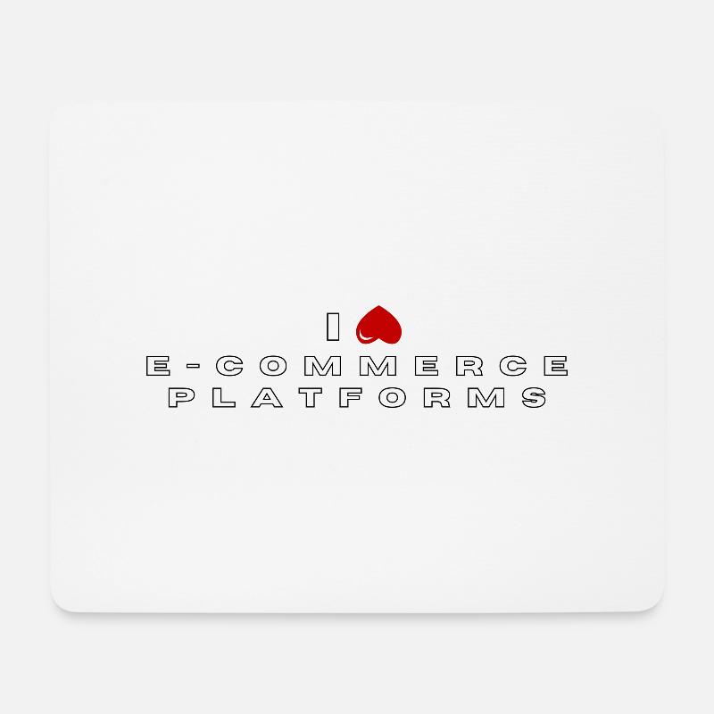 Ich hasse E-Commerce-Plattformen - Mousepad (Querformat) - Weiß