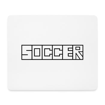 Fußball Soccer - Mousepad (Querformat) - Weiß - Vorne
