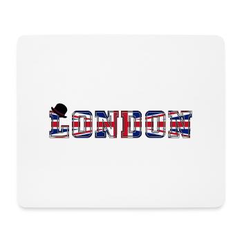 London Union Jack - Mousepad (Querformat) - Weiß - Vorne