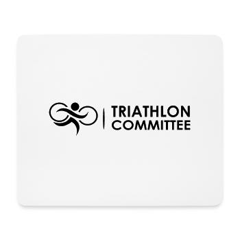 Triathlon Natation Bike Run Marathon - Tapis de souris (format paysage) - blanc - Devant
