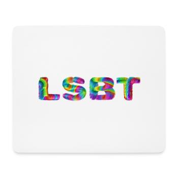 LGBT - Tapis de souris (format paysage) - blanc - Devant