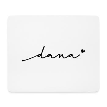 Dana Cursive Name - Mouse Pad (horizontal) - white - Front