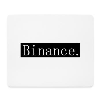 [HD] Binance - Tapis de souris (format paysage) - blanc - Devant