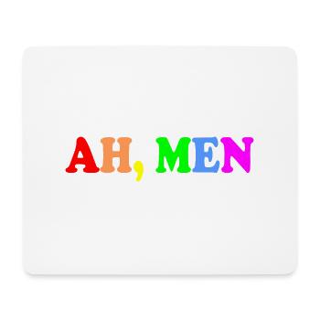 Ah men - Mouse Pad (horizontal) - white - Front