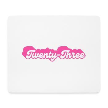 Twenty-Three Birthday - 23rd Birthday Retro Pink - Mouse Pad (horizontal) - white - Front