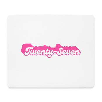 Twenty-Seven Birthday - 27th Birthday Retro Pink - Mouse Pad (horizontal) - white - Front