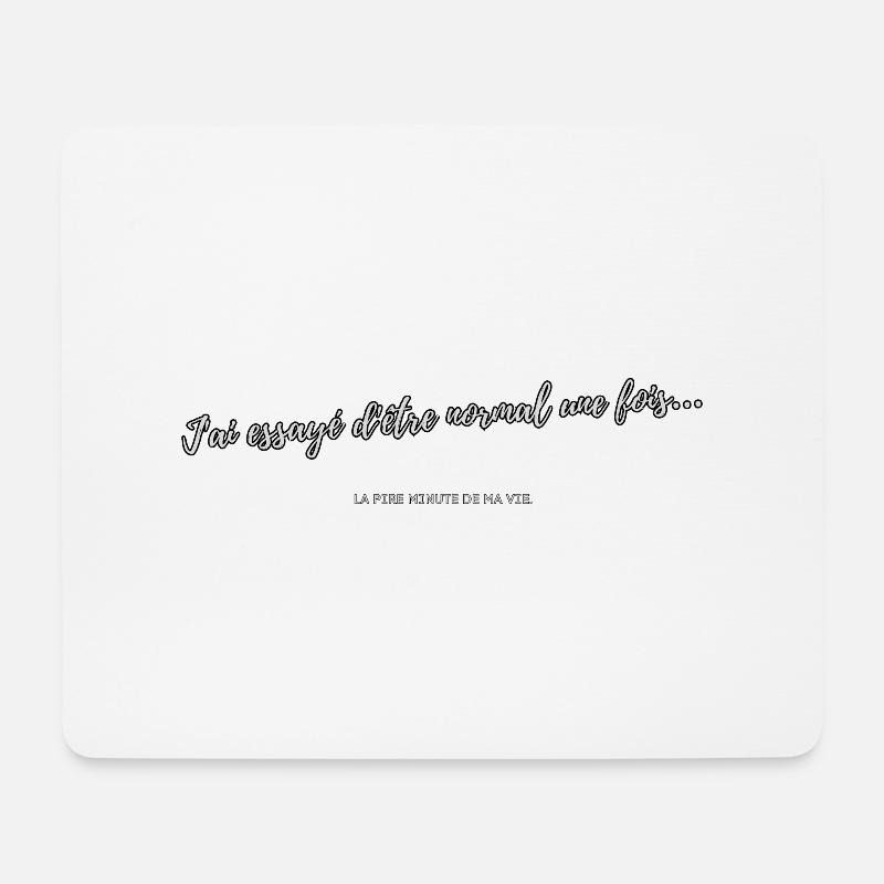 Normal - Mousepad (Querformat) - Weiß