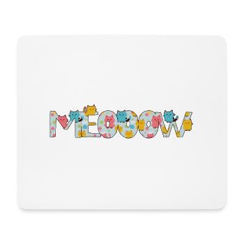 meow - Mousepad (Querformat) - Weiß - Vorne