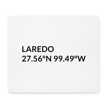 Coordonnées de Laredo Texas USA - Tapis de souris (format paysage) - blanc - Devant