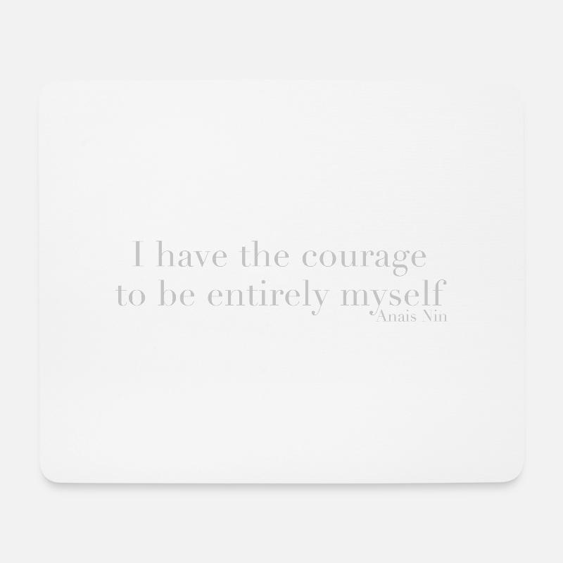 courage - Mousepad (Querformat) - Weiß