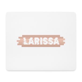 First name Larissa - Mouse Pad (horizontal) - white - Front