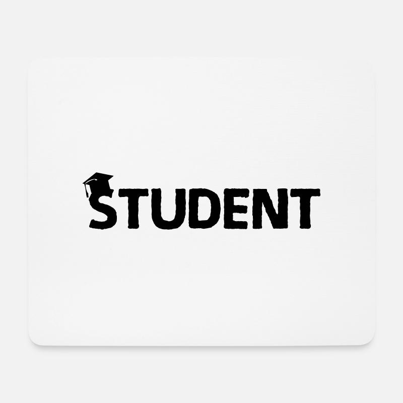 doktorhut student - Mousepad (Querformat) - Weiß