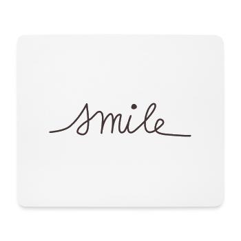 Smile - Mousepad (Querformat) - Weiß - Vorne