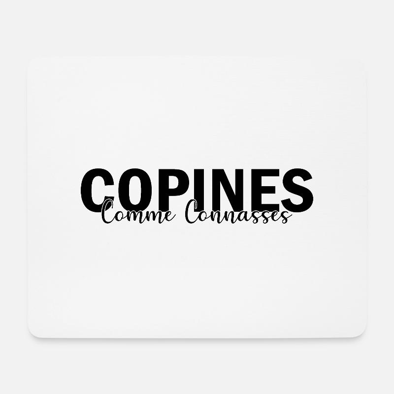 Freundinnen als - Mousepad (Querformat) - Weiß