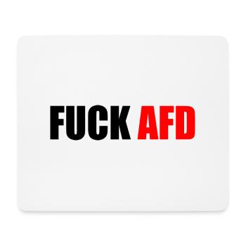 Fuck afd - Mousepad (Querformat) - Weiß - Vorne
