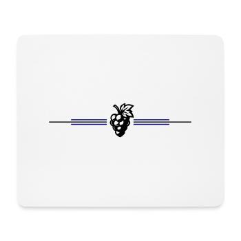 Grapes Symbol - Mouse Pad (horizontal) - white - Front