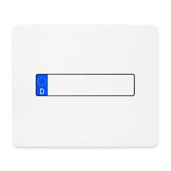 Autokennzeichen - Mousepad (Querformat) - Weiß - Vorne