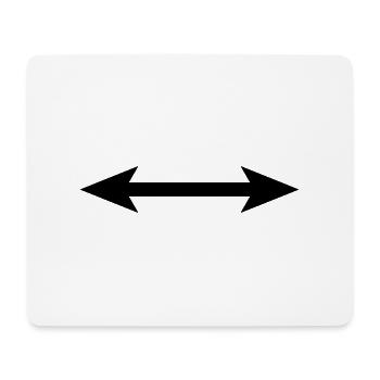 arrows - Mouse Pad (horizontal) - white - Front