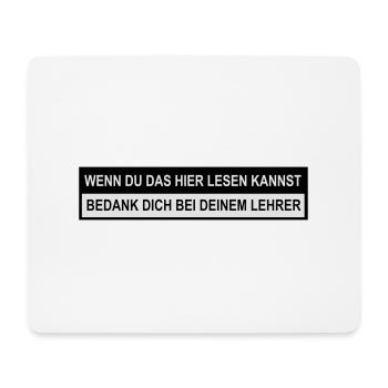 Lehrer - Mousepad (Querformat) - Weiß - Vorne