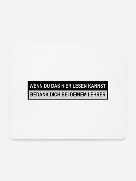 Lehrer - Mousepad (Querformat) - Weiß
