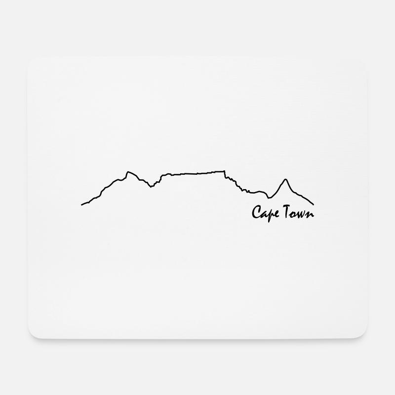TableMountain-Cape Town - Mouse Pad (horizontal) - white