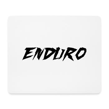 Enduro Schriftzug - Mousepad (Querformat) - Weiß - Vorne
