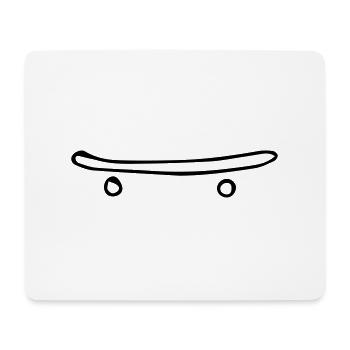 Skateboard,Sportpark,Sport,städtisch,Extrem,Brett - Mousepad (Querformat) - Weiß - Vorne