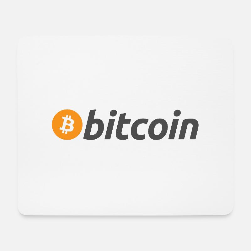 Bitcoin - Mousepad (Querformat) - Weiß