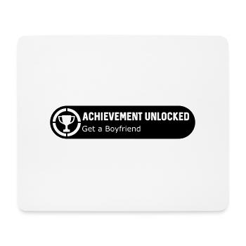 Get a Boyfriend - Mouse Pad (horizontal) - white - Front