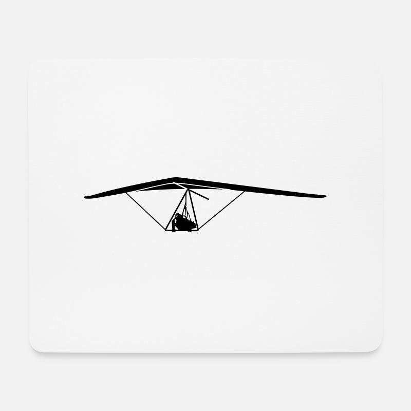 Hängegleiter Geschenk - Mousepad (Querformat) - Weiß