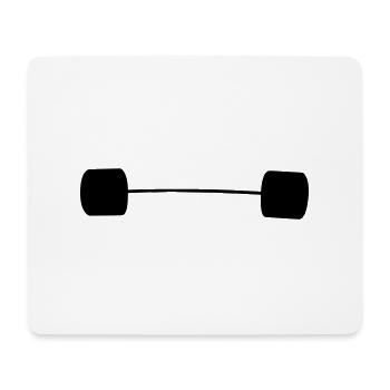 weightlifter sport gym - Mouse Pad (horizontal) - white - Front