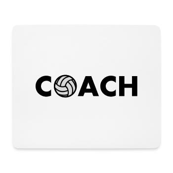 volleyball coach - Tapis de souris (format paysage) - blanc - Devant